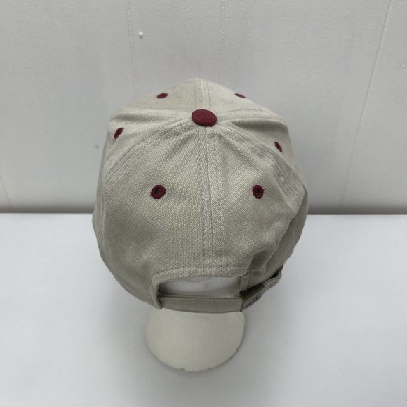 Allied Signal Hat Cap Headmaster Brown Red Adjustable Strapback Embroidered VTG - Picture 5 of 12